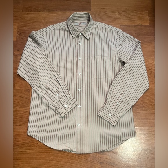 8 SECONDS  Mens  long sleeve stripped shirt - Picture 1 of 11